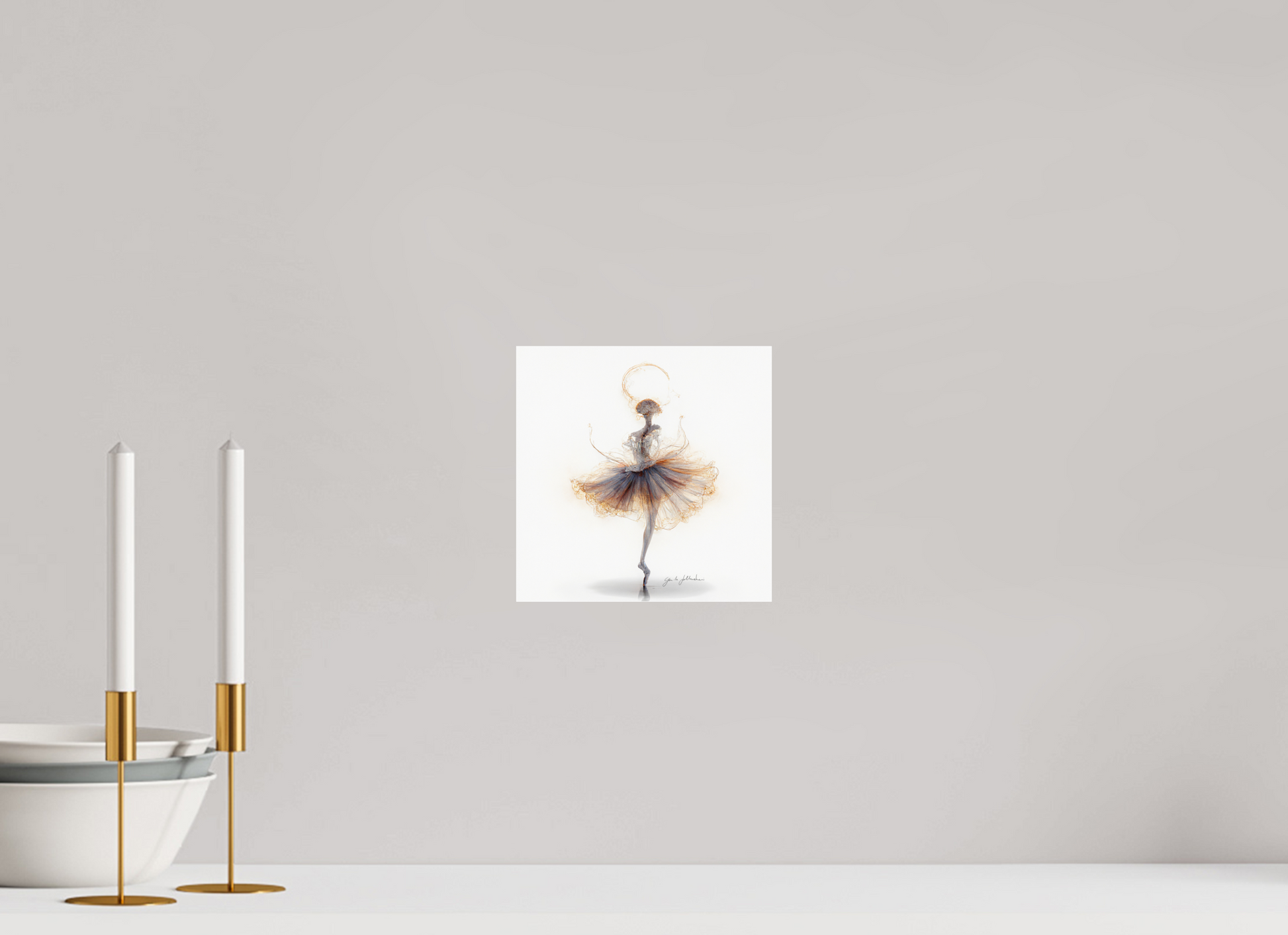 20 x 20 cm, acrylic glass 2mm noframe Pentimento XIX — The Ink Dancer