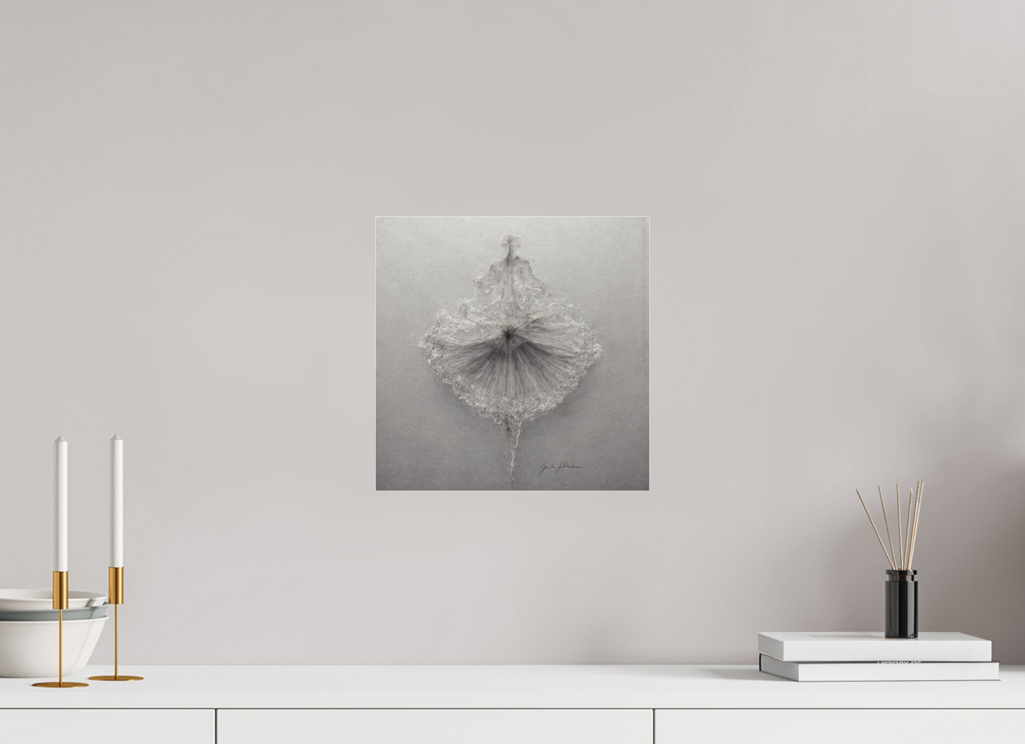 30 x 30 cm, acrylic glass 2mm noframe Pentimento XXI — Silverpoint