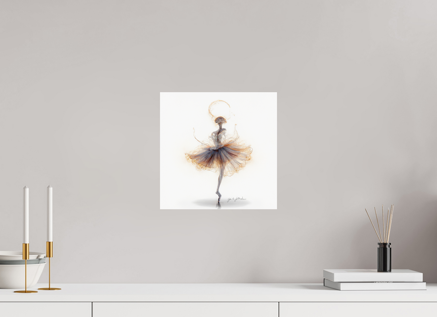 30 x 30 cm, acrylic glass 2mm noframe Pentimento XIX — The Ink Dancer